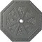 Ekena Millwork Spring Octagonal Ceiling Medallion (Fits Canopies up to 3"), 29 1/8"OD x 2 1/4"ID x 1 1/8"P, Silver CM30SPSLS - alternate 1